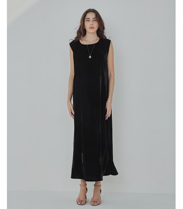 Under abaya velvet dress