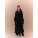 Black Ruffles Chiffon