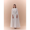 Pearls Abaya Ivory